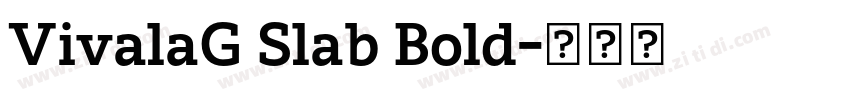 VivalaG Slab Bold字体转换